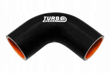 TurboWorks Pro crno koljeno od 90 stupnjeva, 76 mm