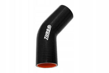 TurboWorks Pro crno koljeno od 45 stupnjeva 63 mm