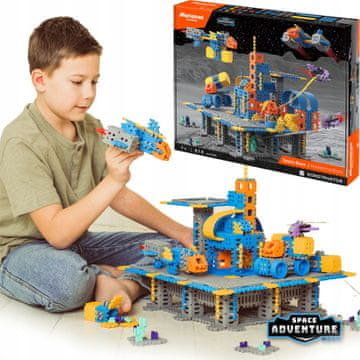 MARIOINEX WAFFLE BLOCKS SPACE Base 618 EL Svemirska avantura MOON
