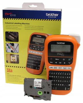 BROTHER P-touch E110 pisač naljepnica + uključena TZE231 traka