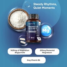 E.I. MAGNEZIJEV BISGLICINAT 180 kapsula - 1420 mg po dnevnoj porciji - MAGNEZIJEV s B6