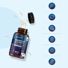 E.I. MAGNEZIJEV BISGLICINAT 180 kapsula - 1420 mg po dnevnoj porciji - MAGNEZIJEV s B6