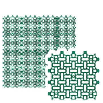 Rešetka za travnjak 16 x | 50 x 50 cm | 4,00 m² | saćasti travnjak za travnjak za parkirališta, zelena rešetka za travnjak