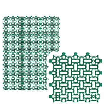 12 x rešetka za travnjak, 50 x 50 cm, 3,00 m², za travnjak, parkiralište, travnjak, šljunak, zeleno, 12 kom