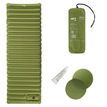 NILS CAMP Prostirka s ugrađenom pumpom zelena NC4101