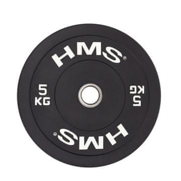 HMS Olimpijska odbojna ploča 5 kg crna BBR05