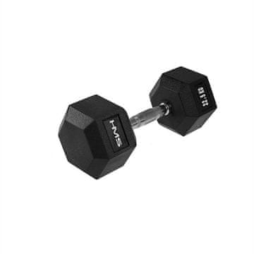 HMS Gumom obložena bučica 22,5 kg HEX PRO