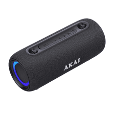 Akai BT zvučnik ABTSW-40 15W RMS Bluetooth 5.3 IPX5 TWS USB Crni