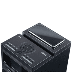 Akai aktivni zvučnik AEROBEAT PILLAR 60 W RMS Bluetooth 5.0 CD USB crni