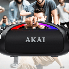 Akai BT zvučnik WaveStormer 110W RMS Bluetooth 5.3 IPX6 USB Multi Link
