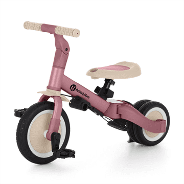 Petite&Mars 5-u-1 Turbo Dusty Rose višenamjenski tricikl