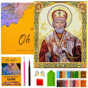 Dijamantni vez s okvirom Religiozni mozaik 5D 40x50cm dijamantna slika OhArt