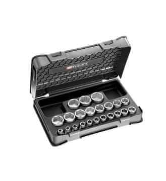 Facom S.401B - Set nasadnih ključeva 1/2" u kaseti, 6-kraki, 8 mm - 32 mm