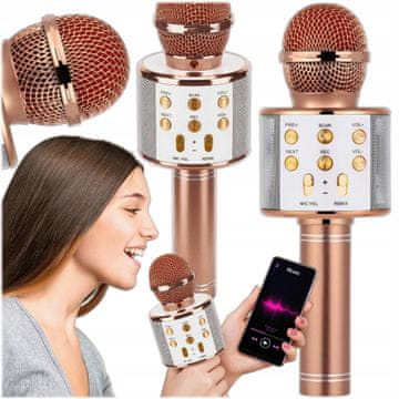 BEŽIČNI MIKROFON ZA DJECU ZA KARAOKE S BLUETOOTH USB ZVUČNIKOM MIX