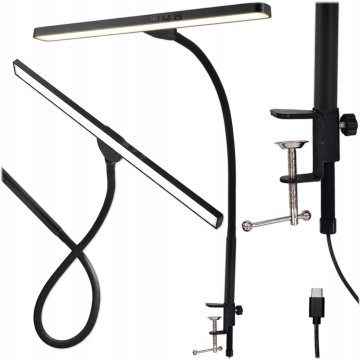 LED STOLNA LAMPA ZA CRTANJE USB CRNA ZA ČITANJE PODESIVA 3 NAČINA RADA