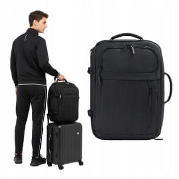 VIO Putni ruksak za an 50x33x20 crni, kabina Ryanair Wizz Air Lot