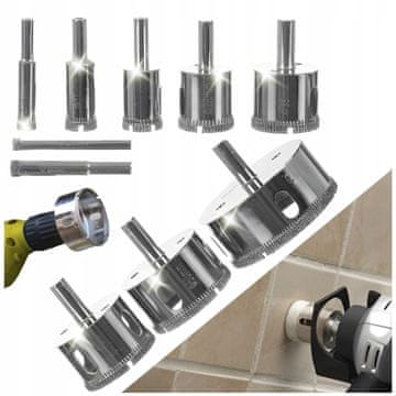 Dijamantne pile za rupe - set od 10 Bigstreen 21641