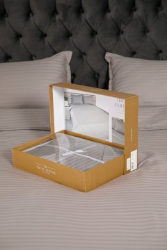 PREMIUM SIVI OBITELJSKI SET POSTELJINE OD SATENA 2X160X220 100% PAMUK