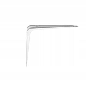 NOSAČ POLICA ZA STOLA ČVRSTI KUTNI 125x100 MM ČELIK 1,1 MM BIJELI