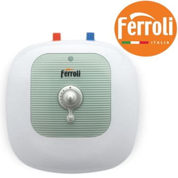 Ferroli Električni grijač ispod sudopera kapaciteta 15L / 1500W 375x388x345 mm, topla voda CUBO 15S
