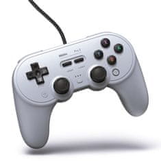 8BitDo Pro2 žičani Gamepad sivi.