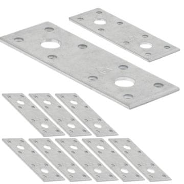 RAVNI GRAĐEVINSKI SPOJ ZA STOLARIJE 100x35x2,5mm 10 kom. ČVRSTI POCINKANI