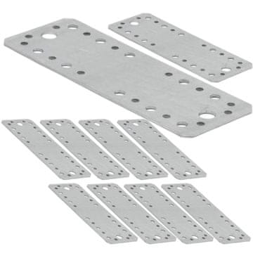 SPOJNICA ZA GRAĐEVINSKU STOLARIJA RAVNA 180x65x2,5mm 10 kom ČVRSTO POCINKANA