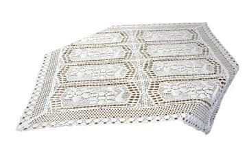 Čipkasti kvadratni salvet bijeli 85x85 bijeli heklani KVADRATNI BOHO