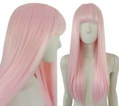 Zero Two HR Cosplay perika s ravnim šiškama roza
