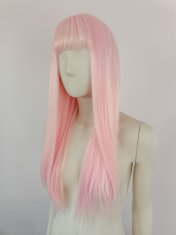 Zero Two HR Cosplay perika s ravnim šiškama roza