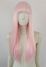 Zero Two HR Cosplay perika s ravnim šiškama roza