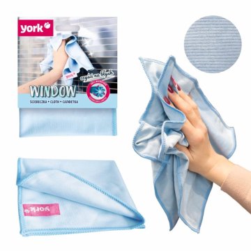 YORK WINDOW mikrofiber krpa za staklo i prozore 30x30 cm plava