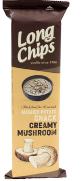 LONG CHIPS Čips od krumpira s okusom vrhnja i gljiva 75g