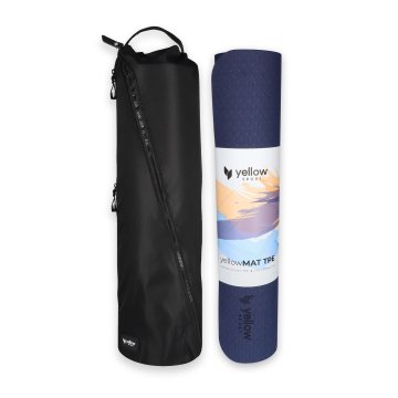 yellowSPORT yellowMAT TPE set prostirki za vježbanje, plava i tamnoplava + torba