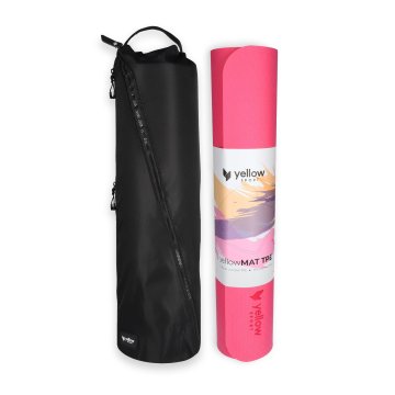 yellowSPORT yellowMAT TPE set prostirki za vježbanje, narančasta i ružičasta + torba