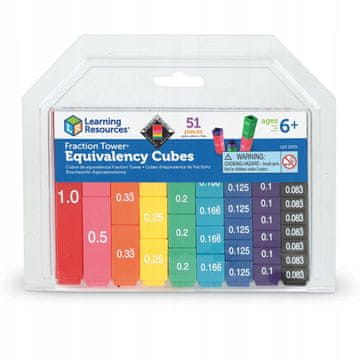 Learning Resources RAZLOMCI Blokovi Ekvivalencija Kocke Učenje razlomaka