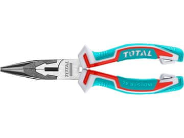 Total Poluokrugle kliješta THT220606 kliješta s ravnim vrhom, industrijska, 160 mm, CrV