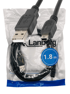Lanberg USB mini(M)-USB-A(M) 2.0 kabel 1,8 m crni miniUSB