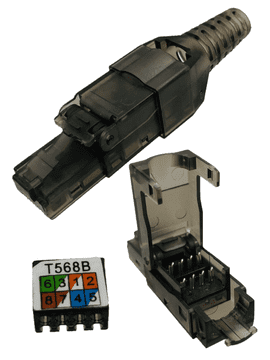Lanberg RJ45 utikač bez alata Cat.6A UTP AWG 26-22 žica