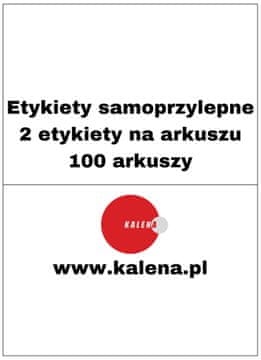 ETIKETA BEZ OTISKA A4 210/148 1/2 - pakiranje od 100 kom.