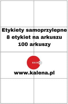 ETIKETA BEZ TISKA A4 105/74 1/8 - pakiranje od 100 kom.