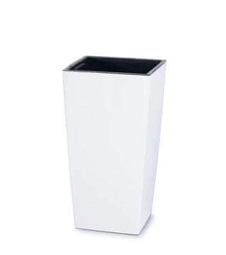 Prosperplast saksija za cvijeće 20 x 20 x 37 cm plastična bijela DURS200