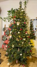 Umjetno božićno drvce 100% PE Nobiles Fir 2D 160 cm malo poput prirodnog živog drvca