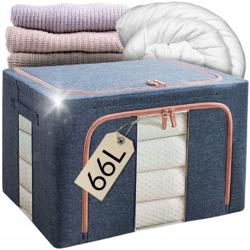 ORGANIZATOR/NAVLAKA ZA POSUDU ZA POSTELJINU, ODJEĆU, JOPRUNE, DEKE 50X40X33 66L