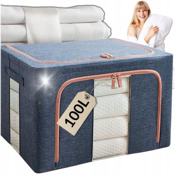 ORGANIZATOR/NAVLAKA/POSUDA ZA POSTELJINU, ODJEĆU, JOPRUNE, DEKE 60x42x40 100L
