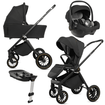 Babylux ROSSO 4-u-1 kolica, gondola, autosjedalica, isofix baza