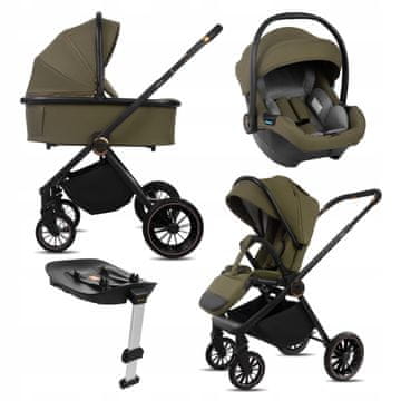 Babylux CASTOR 4-u-1 kolica, gondola, autosjedalica, ISOFIX baza