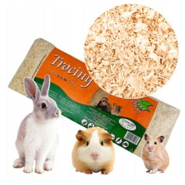 PILJINA ZA HRČKE, ZEČEVE, DRVO ZAMIRSKE DRVA, MALČ 20l glodavci