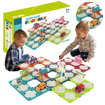 SET CESTNIH STAZA LABIRINT RUTA VOZILA PROMETNI ZNAKOVI PRIBOR