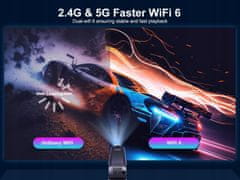 HY320 Full HD 1080P LCD projektor Android 11 ANSI WiFi 6 BT5.0